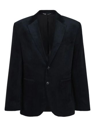 Selected Blazer met enkele rij knopen - Blauw