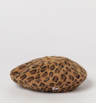 New Era Basco in lana con stampa animalier e logo NY Yankees