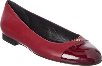 Bally Biely Leather Flat