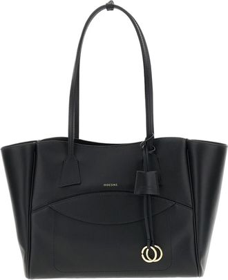 Hidesins Black Shopper Leather Shoulder Bag