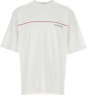 Dsquared2 White Cotton Oversize T Shirt