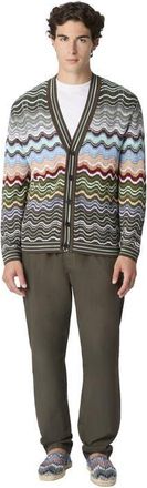 Missoni Cotton And Viscose Chevron Cardigan With Greek Motif in Multicoloured at Nordstrom, Size 50 It