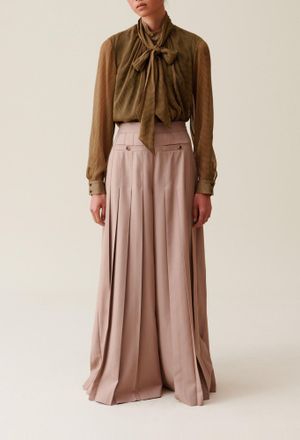 Claudie Pierlot Blouse lavalli&egrave;re carreaux fluide