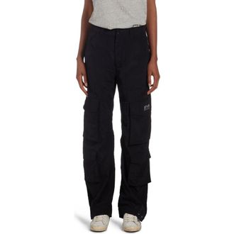 Golden Goose Star Nylon Cargo Pants in Black at Nordstrom, Size 40