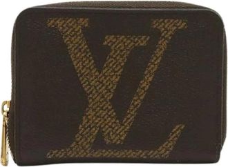 Louis Vuitton Pre-owned Monogram Giant Zippy Coin Purse - Dames - Vintage Accessoires - Bruin - ONE Size - Vintage