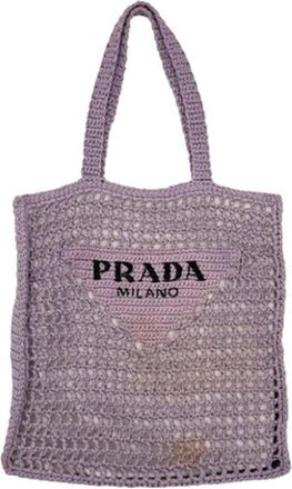 Prada Pre-owned Tote Bags, female, Purple, Size: ONE SIZE Pre-owned Tote Bag