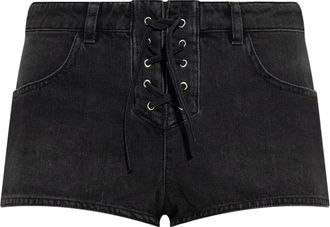 Isabel Marant Delma shorts - women - Cotton - 40 - Black