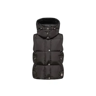 Moncler Moncler Macareux Down Vest, Women, Black, Size: 00