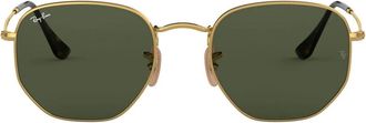 Ray-Ban Rb 3548N Hexagonal Zonnebril - unisex - Zonnebrillen - Geel - 54 MM - Accessoires