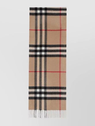 Burberry check motif cashmere scarf