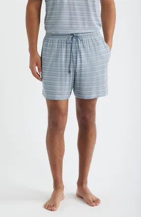 Daniel Buchler Stretch Modal & Silk Sleep Shorts in Air Force Blue at Nordstrom, Size Xx-Large
