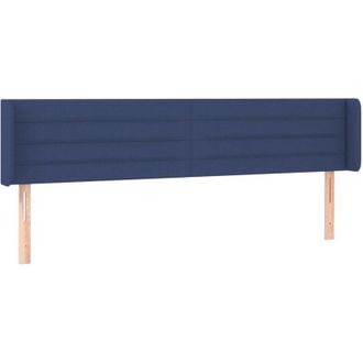vidaXL Cabecero Con Led De Tela Azul 183x16x78/88 Cm Vidaxl