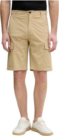 Trussardi Katoenen Bermuda Shorts - Heren - Korte Broeken - Beige - 2XL - Katoen - Korte Broeken