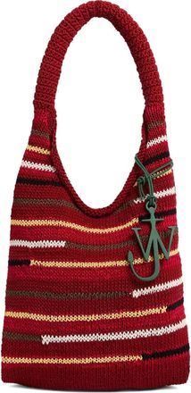 J.W.Anderson Borsa a spalla in maglia a righe - Rosso