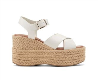 Marc Fisher Womens Pasion Espadrille Wedge Sandals In Ivory