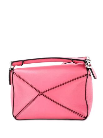 Loewe Puzzle Bag Leather Mini crossbody bag - Pink