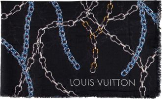 Louis Vuitton Chain Print Scarf - 10S (Authentic Pre-Loved)