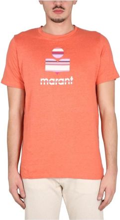 Isabel Marant Graphic T-Shirt - Heren - T-shirts - Oranje - M - Tops