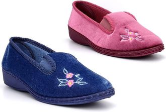 Generic Womens Wedge Heel Slippers Size 5 Ladies Wedge Heel Slippers Size 3 Ladies Wedges Womens Slip On Slipper Carpet Slipper Wedges Slip On Memory Foam Siz