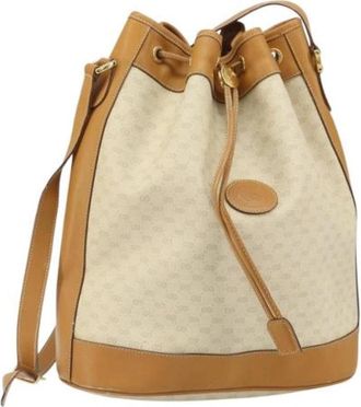 Gucci Pre-owned Plastic gucci-bags - Dames - Vintage Tas - Beige - ONE Size - Vintage