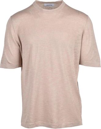 Dressism. Beige Linen Cotton Knit Top