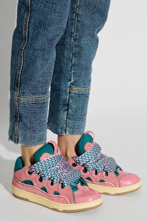 Lanvin Curb Sports Shoes, Womens, Pink