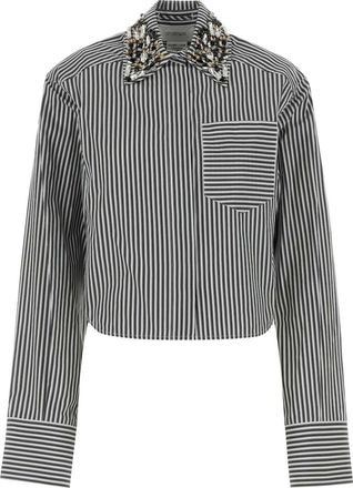 Sportmax Sportmax Embroidered Poplin Quagga Shirt