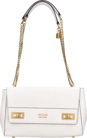 Guess Katey Flap Schoudertas - Dames - Schoudertassen - Wit - ONE Size - Leer - Tassen
