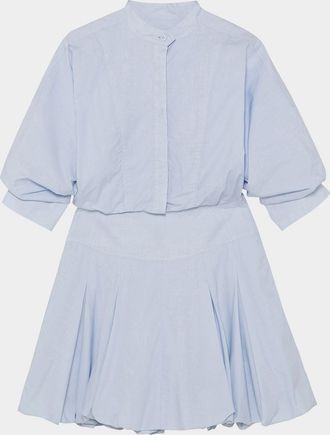 SIMKHAI Effie Mini Bubble Shirtdress