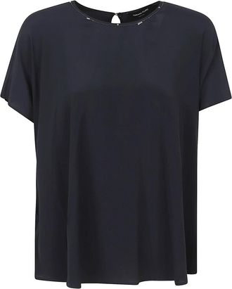 Fabiana Filippi Embellishment Blouse - Dames - Blouses - Blauw - M - Overhemden