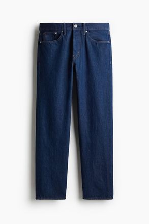 H&M Relaxed Jeans - Dunkles Denimblau
