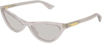 Bottega Veneta Bv 1414S Cat-eye Zonnebril - Dames - Zonnebrillen - Grijs - 56 MM - Accessoires