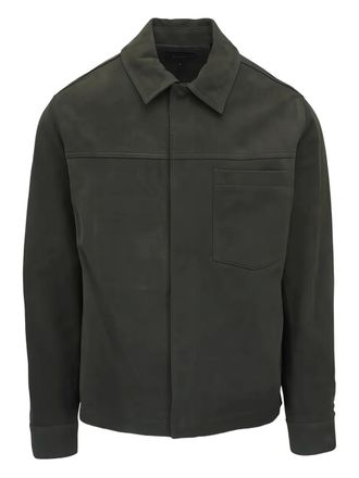 Vince Sycamore pocket leather jacket - Verde