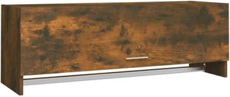 vidaXL Armario Madera Contrachapada Color Roble Ahumado 100x32,5x35 Cm Vidaxl