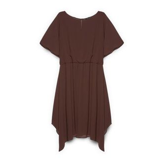 Fiorella Rubino Vestito Midi in georgette - - Dresses - Donna - Marrone - XL