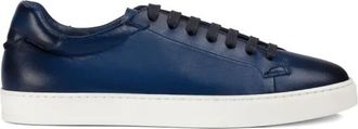 Doucal's Leather Sneaker - Heren - Sneakers - Blauw - 39 EU - Leer - Schoenen