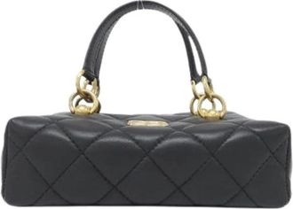 Chanel Pre-owned Lambskin Shoulder Bag - Dames - Vintage Mini Tas - Zwart - ONE Size - Leer - Vintage