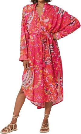Cleobella Rohita Kaftan Dress In Hibiscus
