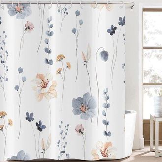 OEM Cortina De Ducha - Cortina De Ducha Antimoho - Incluye Anillas - 180x200cm - Con Banda De Peso - Calidad Premium - Impermeable - Sencilla