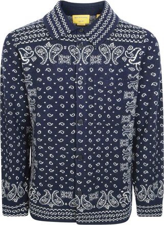 Guest In Residence Wild Rag Werkshirt - Heren - Casual Overhemden - Blauw - S - Kasjmier - Overhemden