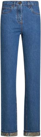 Etro Blauwe Denim Straight Jeans voor Vrouwen - Dames - Regular Fit Jeans - Blauw - W29 - Denim - Jeans