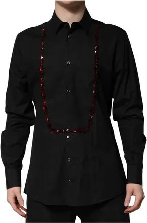 Dolce & Gabbana Heren, Overhemden, Zwart, Maat: 2XS