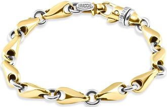 Pompeii3 Mens Link 14k Gold (47gram) or Platinum (75gram) 8mm Bracelet 8.5