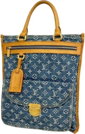 Louis Vuitton Pre-owned Handbags, female, Blue, Size: ONE SIZE Pre-owned Vintage Tote Bag