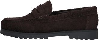 Les Deux Schoenen, Heren, Bruin, 46 EU, Su&egrave;de, Hairy Suede Loafer