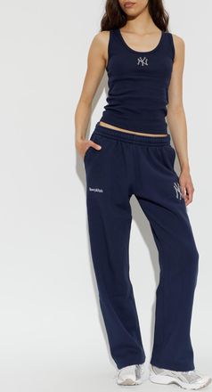 Sporty & Rich Top From The 47 & The New York Yankees Collection, Womens, Navy Blue