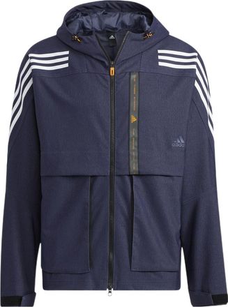 adidas TH DNM WVJK Sports hooded Woven Jacket Navy Blue HE9905