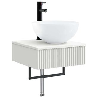 vidaXL Lavabo De Lavado Montado En La Pared Blanco 40 X 41 X 40,5 Cm Vidaxl
