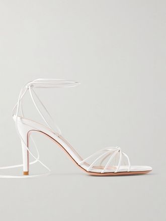 Gianvito Rossi Sandali In Pelle Gwyneth 85 - Bianco