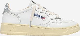 Autry White Silver Logo Sneakers